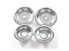 2367458-2-S-Whirlpool-W10278125-Chrome Drip Bowls - Kit of 4