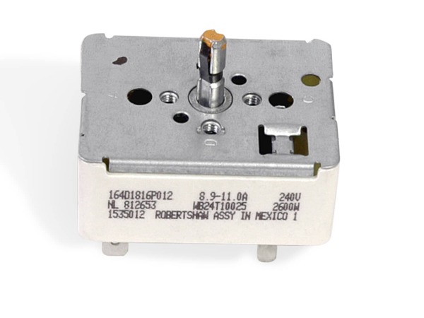 236750-1-M-GE-WB24T10025        -Surface Burner Switch - 8 Inch - 2500W