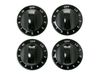2369894-2-S-GE-WB03T10293-Black Knob Kit - Set of 4