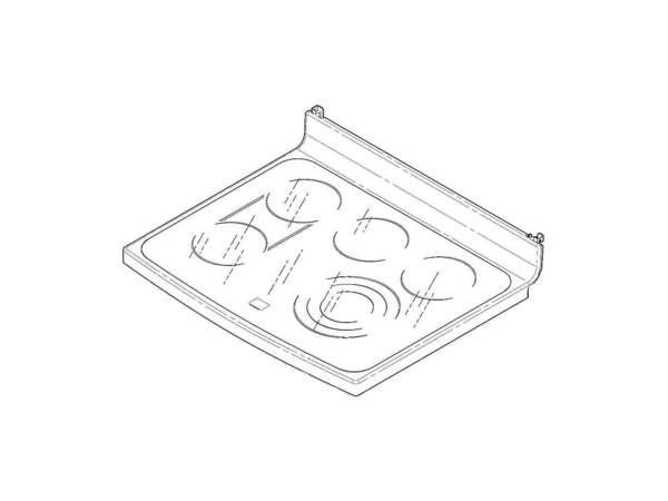 2370452-1-M-GE-WB62T10749- MAINTOP & GLASS Assembly