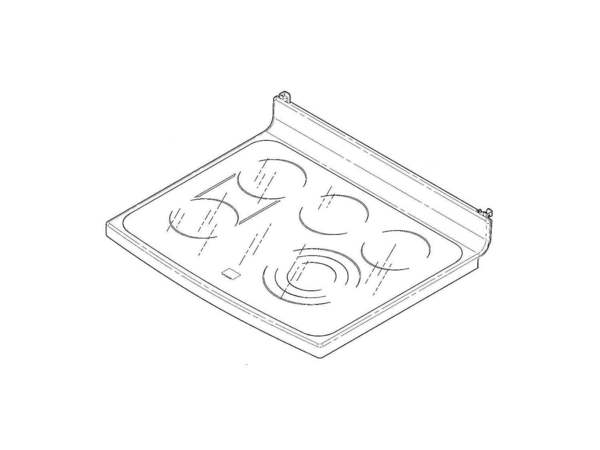 2370453-1-M-GE-WB62T10752- MAINTOP & GLASS Assembly