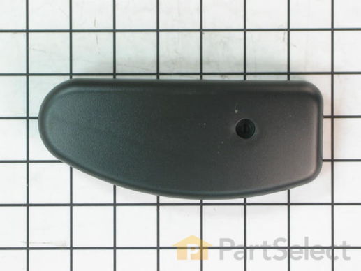2372096-1-M-Whirlpool-W10177767-Hinge Cover - Black - Left Side