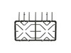 GRATE-DUAL (BLACK) – Part Number: WB31K10042