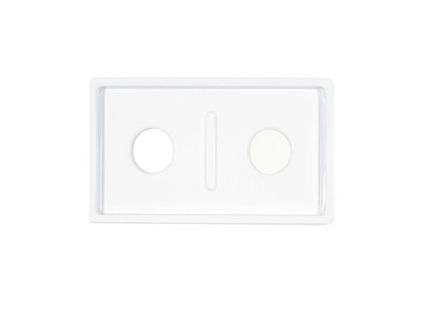244820-1-M-GE-WB32X5097         -Porcelain Double Burner Pan - White
