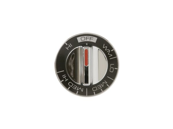 248791-1-M-GE-WB3X480           -Burner Knob with Clip - Black/Silver