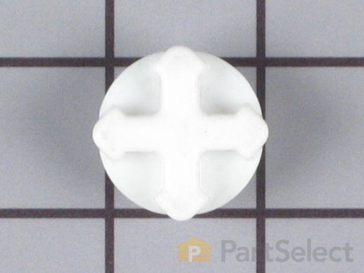 255125-1-M-GE-WB6X361           -Mircowave Glass Tray Coupler - White