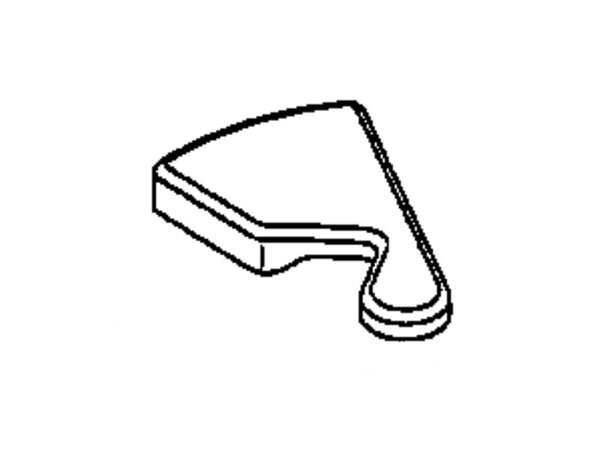 285077-1-M-GE-WR02X10657        -COVER HINGE FZ WHITE