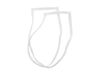 Freezer Door Gasket - White – Part Number: WR24X10058
