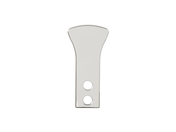 298635-1-M-GE-WR2X7791          -Single Door Handle End Cap Trim - Chrome