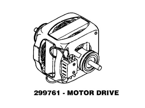 334960-1-M-Whirlpool-299761            -SERVICE MOTOR-60 CYCLE (PRODUCTION MOTORS 296086, 295976 OR 295977)