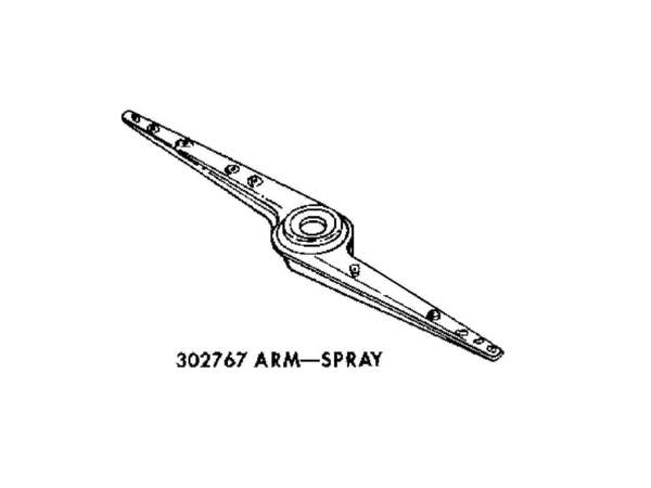 335427-1-M-Whirlpool-302767            -SPRAY ARM (LOWER)