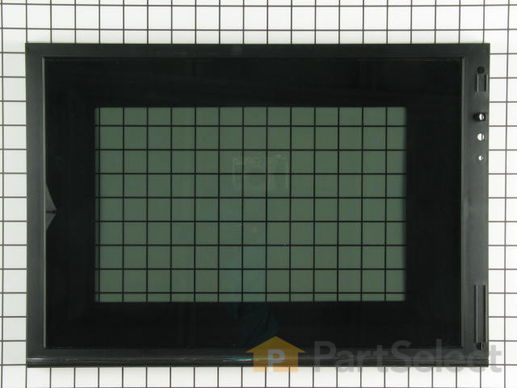 337905-1-M-Whirlpool-3182315           -Outer Door Frame with Glass - Black