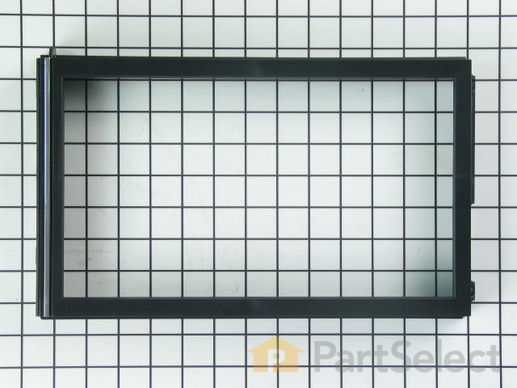 337926-1-M-Whirlpool-3182412           -Control Panel Frame - Black