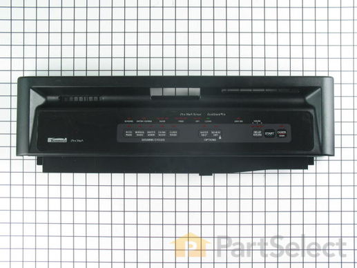 344371-1-M-Whirlpool-3384340           -Control Panel with Touchpad - Black