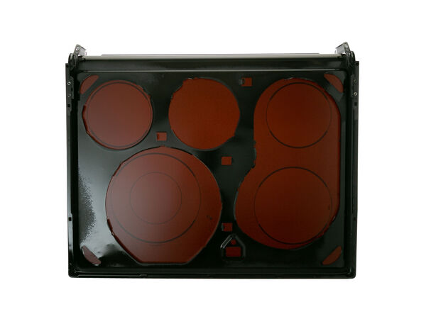 3486854-1-M-GE-WB57K10145- RANGE TOP AND GLASS Assembly