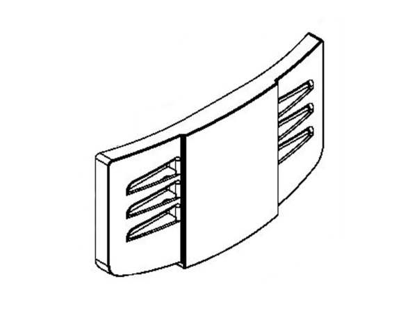 3487807-1-M-GE-WR17X12501- VENT DUCT VERTICAL Assembly