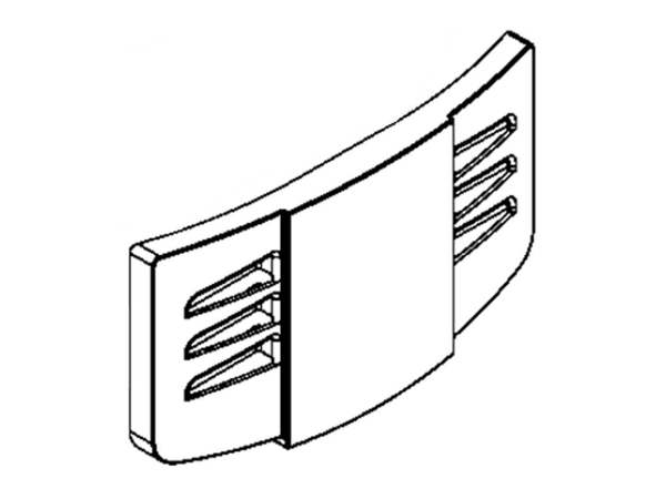 3487817-1-M-GE-WR17X12755-VENT DUCT VERTICAL