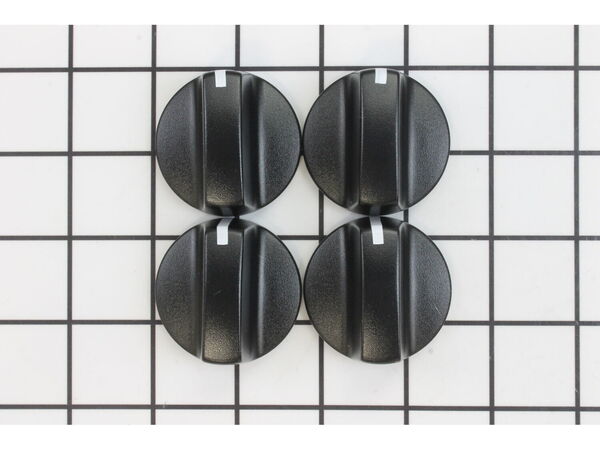 3495239-1-M-Whirlpool-W10405147-Knob - Black - Kit of 4