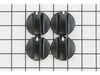 Knob - Black - Kit of 4 – Part Number: W10405147