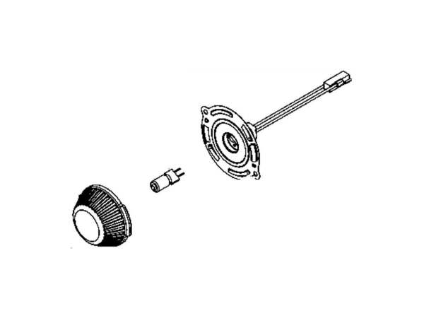 3496807-1-M-GE-WB25T10093- LAMP HALOGEN Assembly