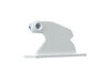 Cenetr Hinge - Left Side - White – Part Number: W10248434