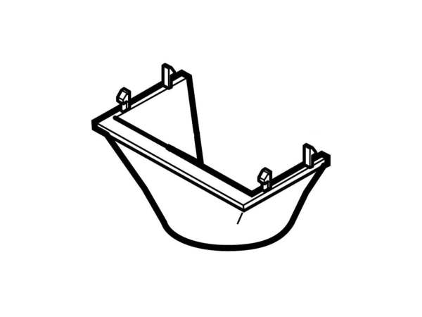 3628533-1-M-LG-MDR42340504-Refrigerator Dispenser Ice Chute Funnel