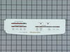 Dishwasher Panel Insert - White – Part Number: 9743373