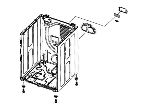 4221834-1-M-Samsung-DC97-16739C-Assembly FRAME;ORCA-DRYER,DV