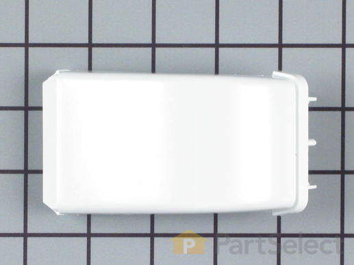 428666-1-M-Frigidaire-218758801         -Door Shelf End Cap - White - Left or Right Side