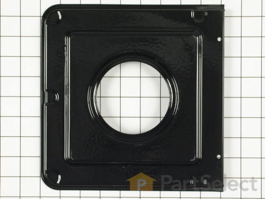 436645-1-M-Frigidaire-316011402         -Square Black Porcelain Drip Pan