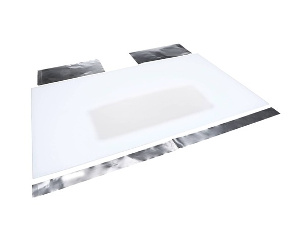 470237-1-M-Frigidaire-5303935204        -Exterior Door Glass with Foil Tape - White