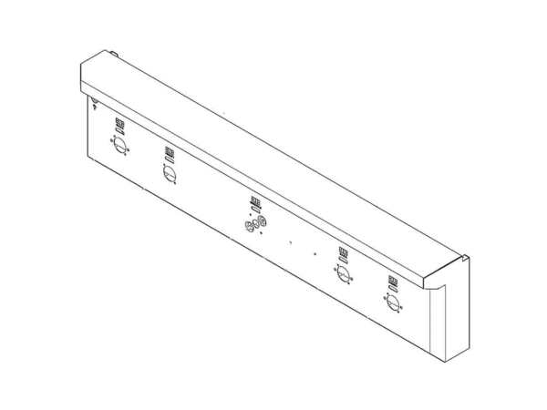 4704195-1-M-GE-WB36K10971- CONTROL PANEL & RAIL Assembly
