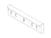 CONTROL PANEL & RAIL Assembly – Part Number: WB36K10971