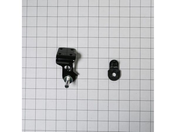 6012032-1-M-Whirlpool-W10500001-Bottom Door Hinge & Cam- Black - Refrigerator Side