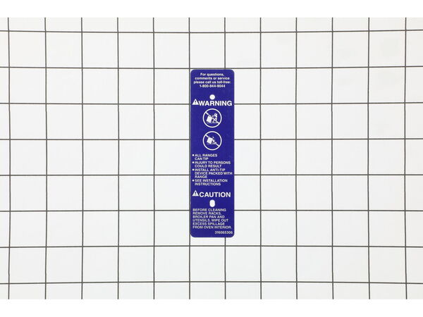 627224-1-M-Frigidaire-316065306         -Warning Plate