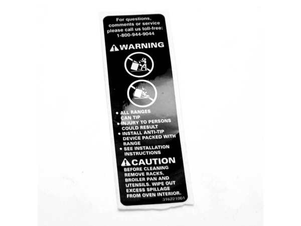 820276-1-M-Frigidaire-316221001         -LABEL