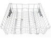 8701614-2-S-Bosch-00248820-Upper Dish Rack - Gray