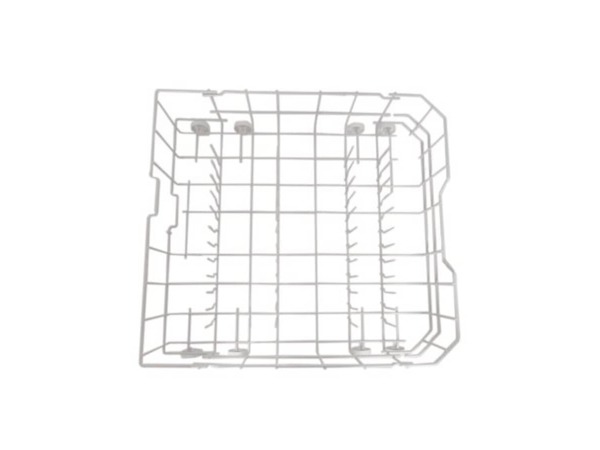 8746204-1-M-GE-WD28X10384-Dishwasher Lower Dish Rack with Wheels - Gray