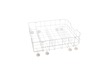 8746204-3-S-GE-WD28X10384-Dishwasher Lower Dish Rack with Wheels - Gray