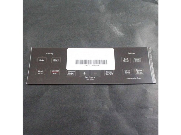 8754647-1-M-GE-WB27X20085-FACEPLATE GRAPHICS (DG)