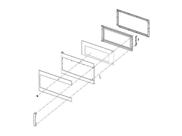 8755588-1-M-GE-WB56X20717- DOOR Assembly Stainless Steel