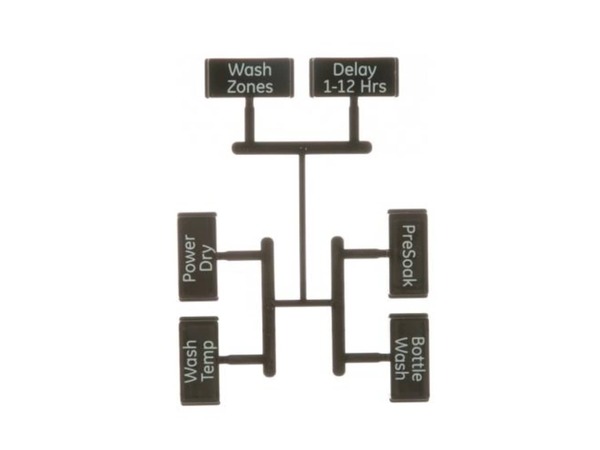 8756186-1-M-GE-WD09X20233- BUTTON AND GRAPHICS Assembly