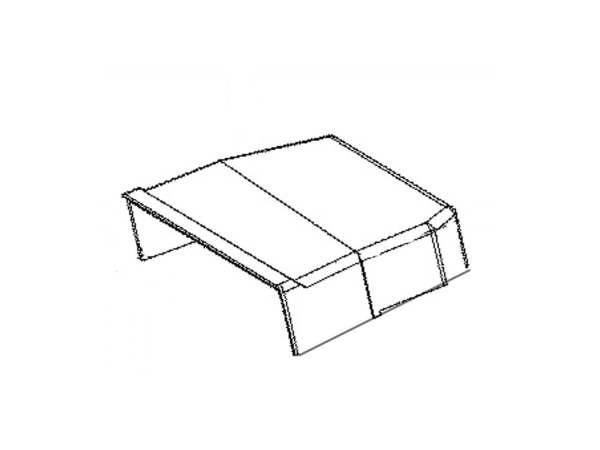 8757633-1-M-GE-WJ76X10340-UPPER AIRFLOW HOUSING