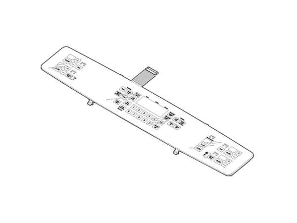 8767161-1-M-GE-WB27X21438- GLASS CNTL & BOARD Assembly