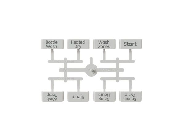 8767384-1-M-GE-WD09X20206- BUTTON AND GRAPHICS Assembly