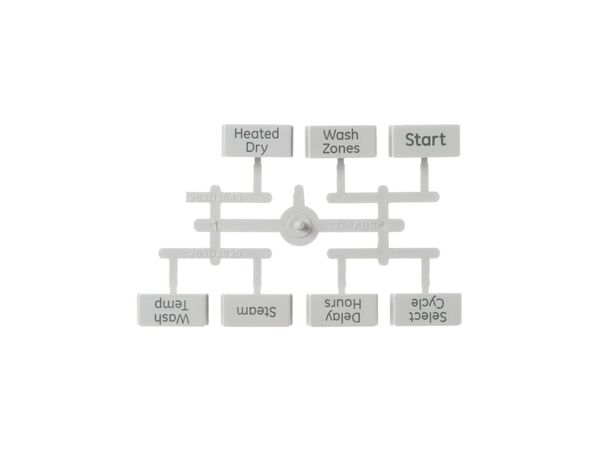 8767389-1-M-GE-WD09X20255- BUTTON AND GRAPHICS Assembly