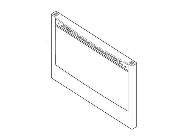 8769879-1-M-GE-WB56X21451- GLASS DOOR Assembly