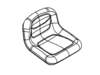 Seat, 13 in Gray (915157, 169) – Part Number: 03795800