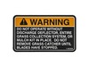 Decal-DischargeWarning – Part Number: 1-303508