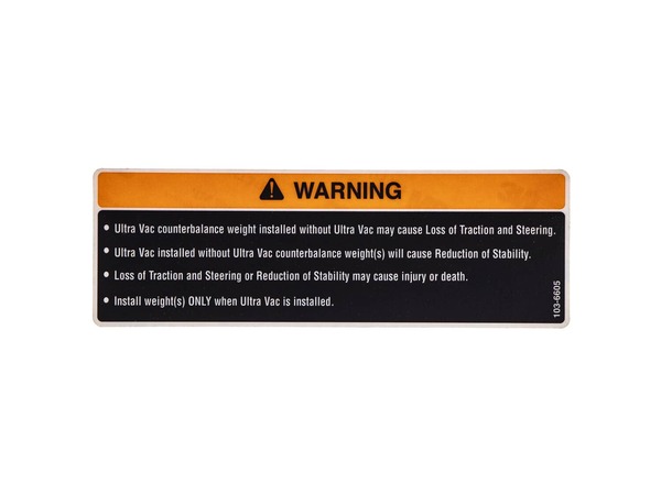 8824035-1-M-Exmark-103-6605-Decal, Weight